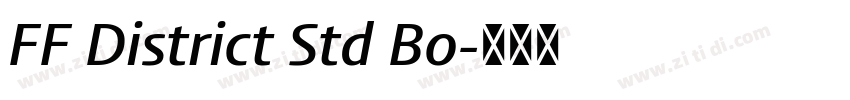 FF District Std Bo字体转换
